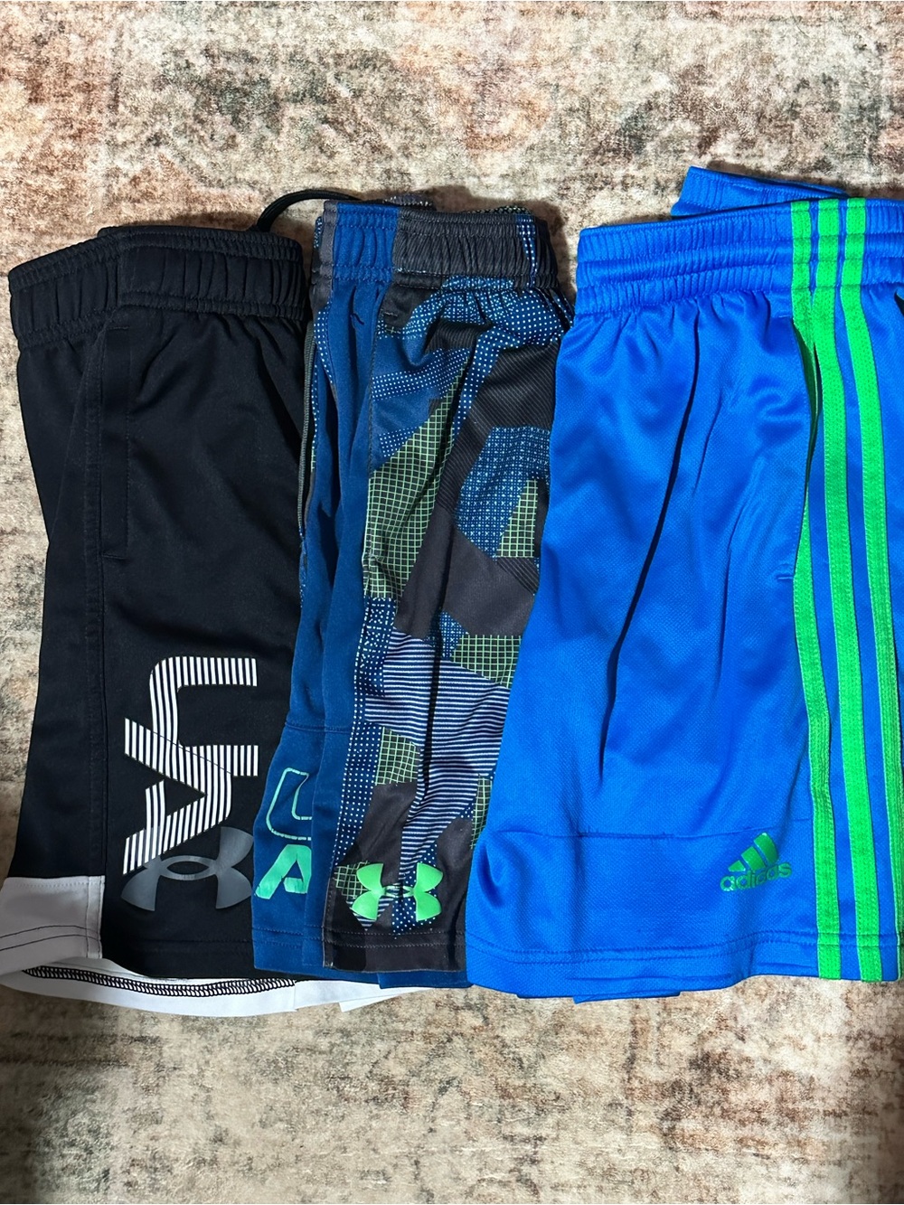 3 youth athletic shorts
